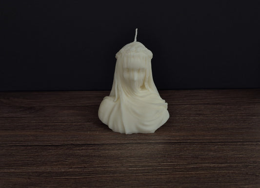 "VERSCHLEIERTE FRAU" KERZE